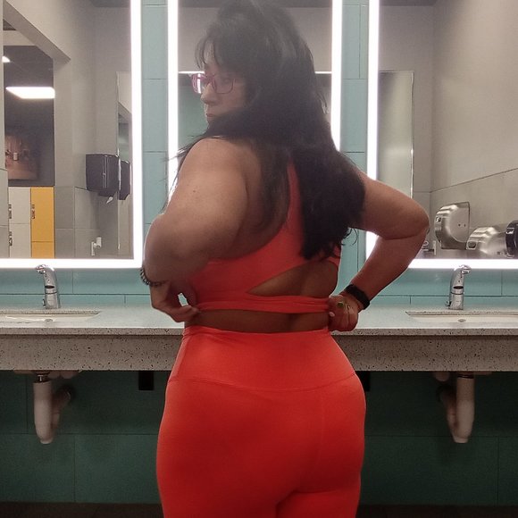 Women's Light Support Brushed Sculpt High-Neck Sports Bra - All in Motion C - Picture 6 of 7